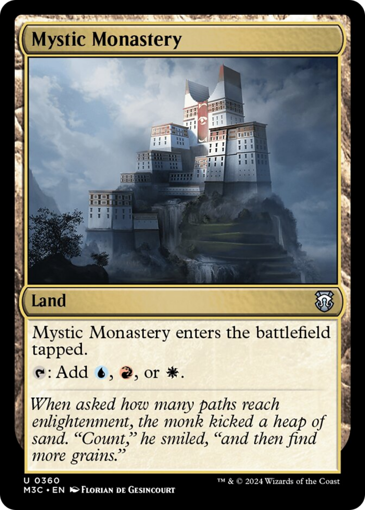 Mystic Monastery (Ripple Foil) [Modern Horizons 3 Commander] | Jack's On Queen