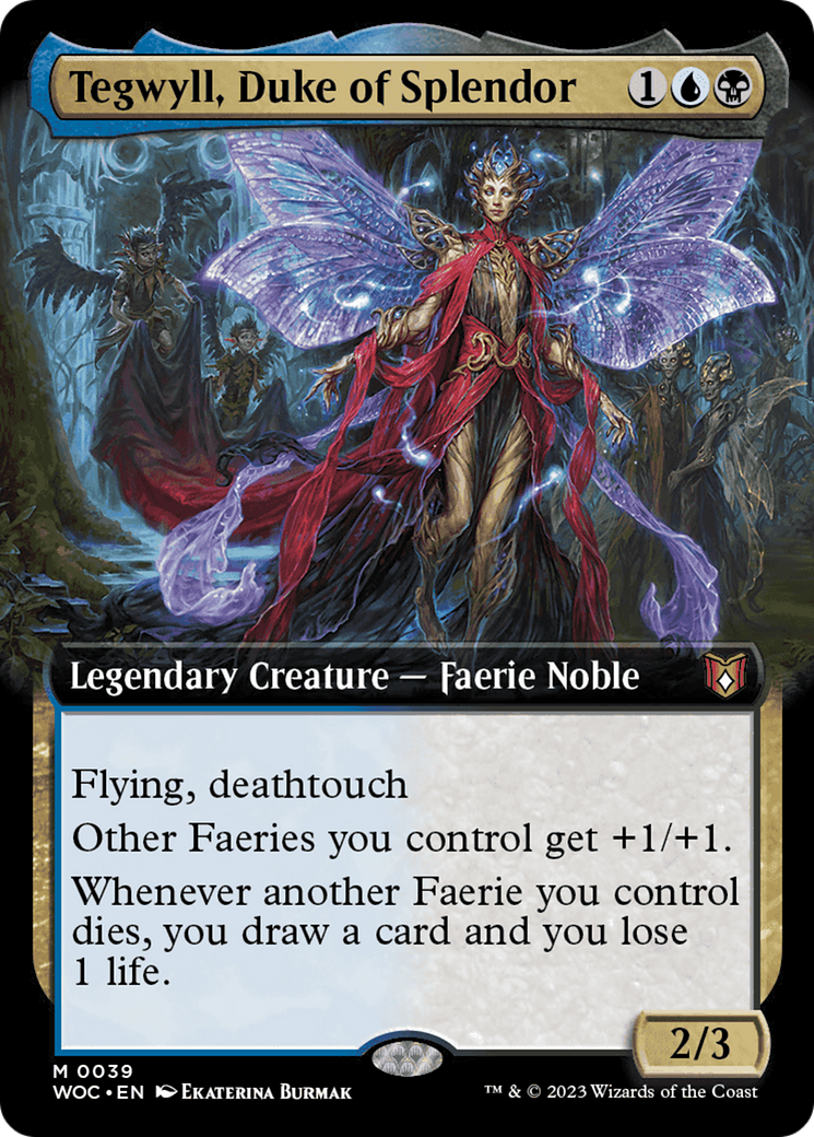 Tegwyll, Duke of Splendor (Extended Art) [Wilds of Eldraine Commander] | Jack's On Queen
