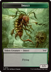 Insect (0013) // Spider Double-Sided Token [Duskmourn: House of Horror Tokens] | Jack's On Queen