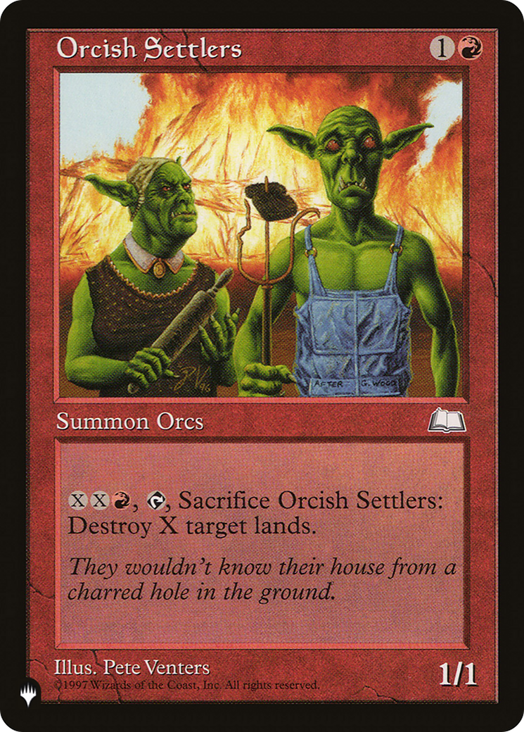 Orcish Settlers [The List Reprints] | Jack's On Queen