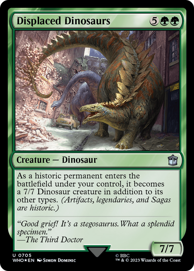 Displaced Dinosaurs (Surge Foil) [Doctor Who] | Jack's On Queen