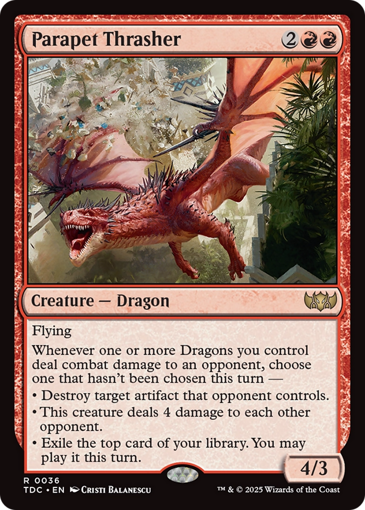 Parapet Thrasher [Tarkir: Dragonstorm Commander] | Jack's On Queen