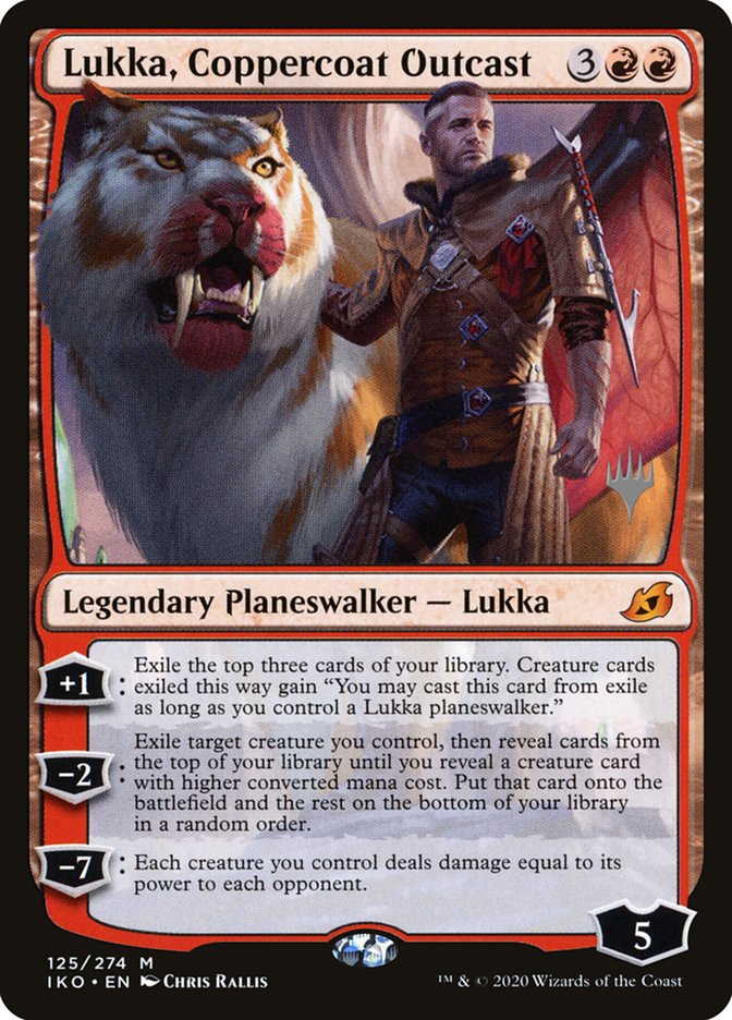 Lukka, Coppercoat Outcast (Promo Pack) [Ikoria: Lair of Behemoths Promos] | Jack's On Queen