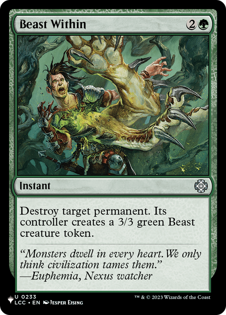 Beast Within (LCC) [The List] | Jack's On Queen