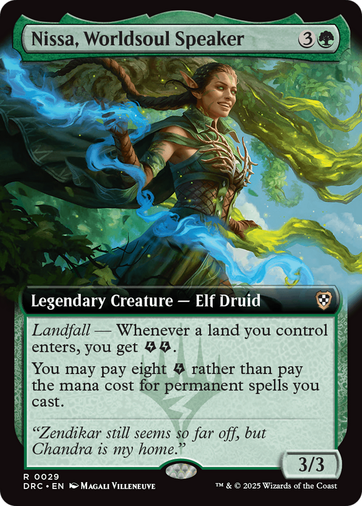 Nissa, Worldsoul Speaker (Extended Art) [Aetherdrift Commander] | Jack's On Queen