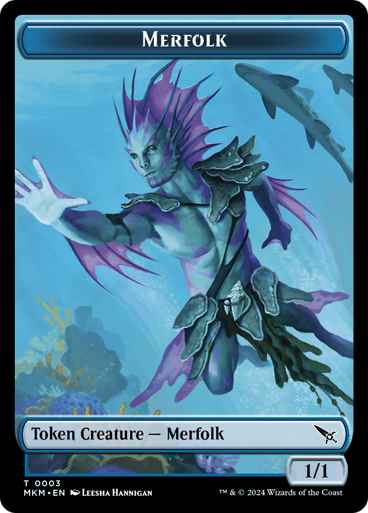 Merfolk Token [Murders at Karlov Manor Tokens] | Jack's On Queen