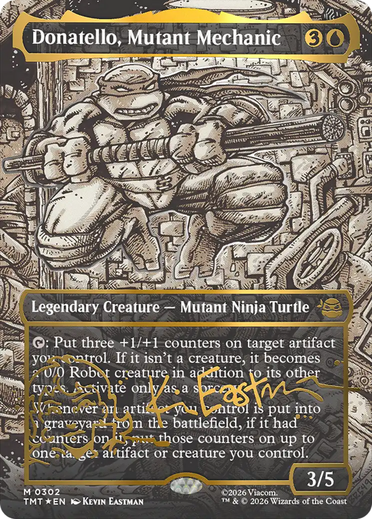 Donatello, Mutant Mechanic (Borderless) (Gold-Stamped Signature) [Teenage Mutant Ninja Turtles] | Jack's On Queen