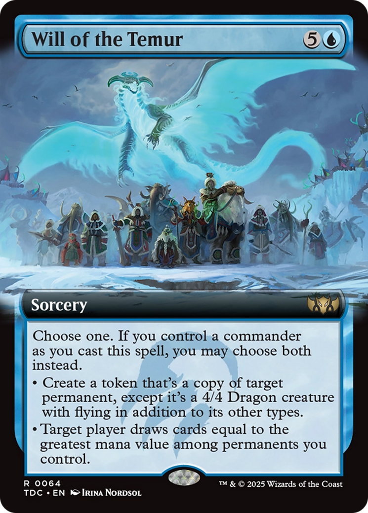 Will of the Temur (Extended Art) [Tarkir: Dragonstorm Commander] | Jack's On Queen