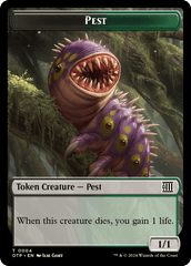 Pest // Plot Double-Sided Token [Outlaws of Thunder Junction Tokens] | Jack's On Queen