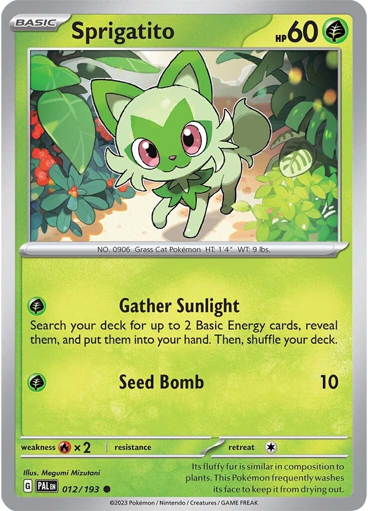 Sprigatito (012/193) [Scarlet & Violet: Paldea Evolved] | Jack's On Queen