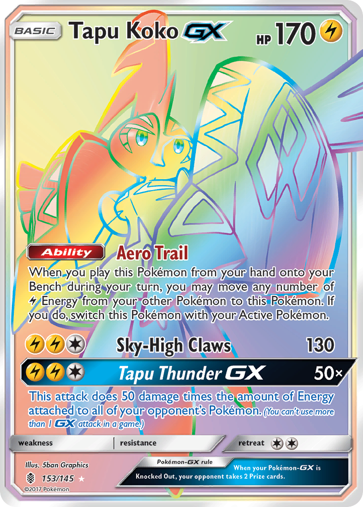 Tapu Koko GX (153/145) [Sun & Moon: Guardians Rising] | Jack's On Queen