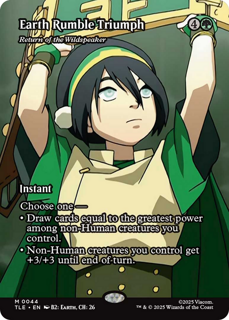 Earth Rumble Triumph - Return of the Wildspeaker (Borderless) [Avatar: The Last Airbender: Eternal-Legal] | Jack's On Queen