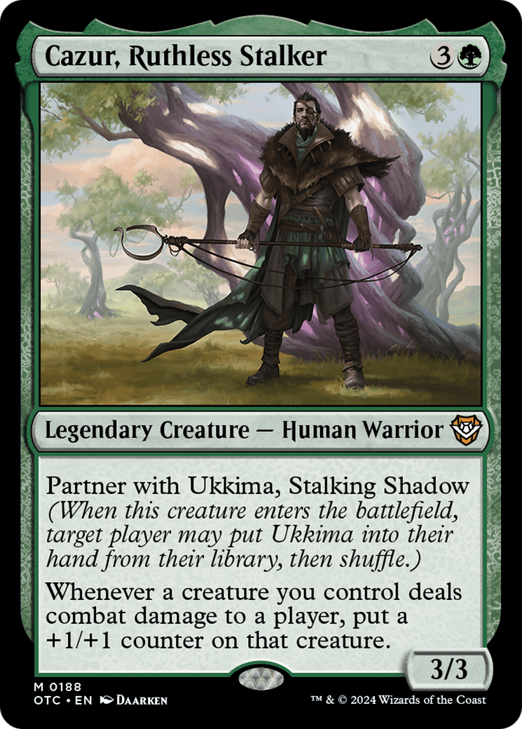 Cazur, Ruthless Stalker [Outlaws of Thunder Junction Commander] | Jack's On Queen
