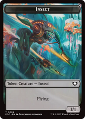 Insect // Beast (0005) Double-Sided Token [Edge of Eternities Commander Tokens] | Jack's On Queen