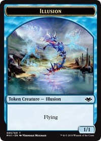 Illusion (005) // Marit Lage (006) Double-Sided Token [Modern Horizons Tokens] | Jack's On Queen