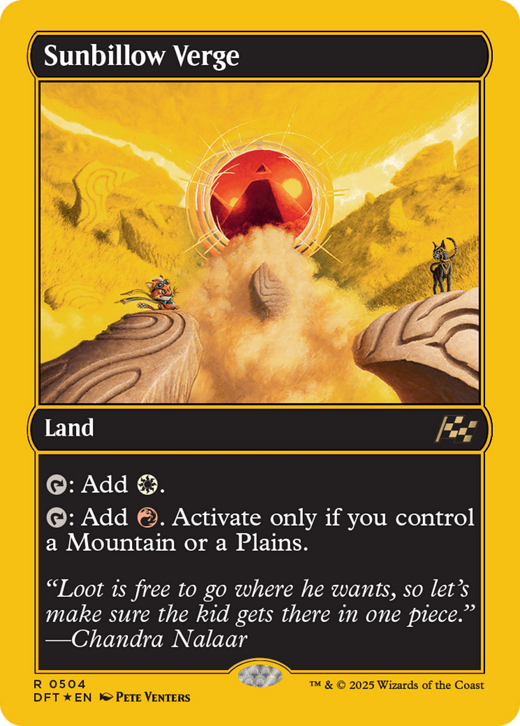 Sunbillow Verge (First-Place Foil) [Aetherdrift] | Jack's On Queen