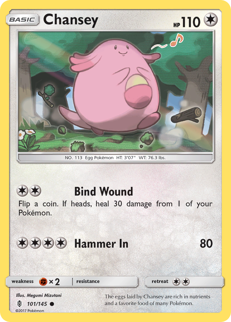 Chansey (101/145) [Sun & Moon: Guardians Rising] | Jack's On Queen