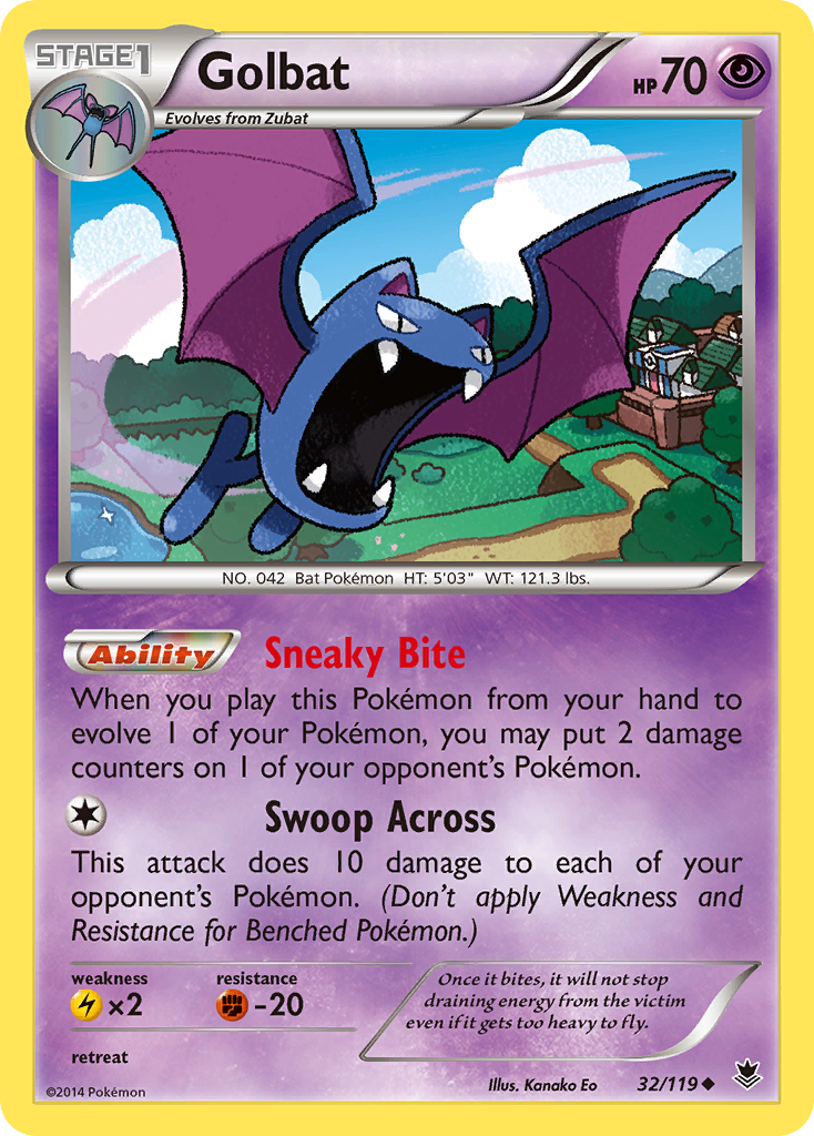 Golbat (32/119) [XY: Phantom Forces] | Jack's On Queen
