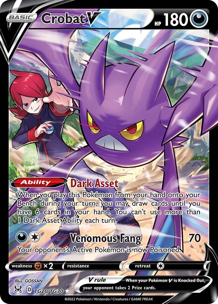 Crobat V (TG20/TG30) [Sword & Shield: Lost Origin] | Jack's On Queen