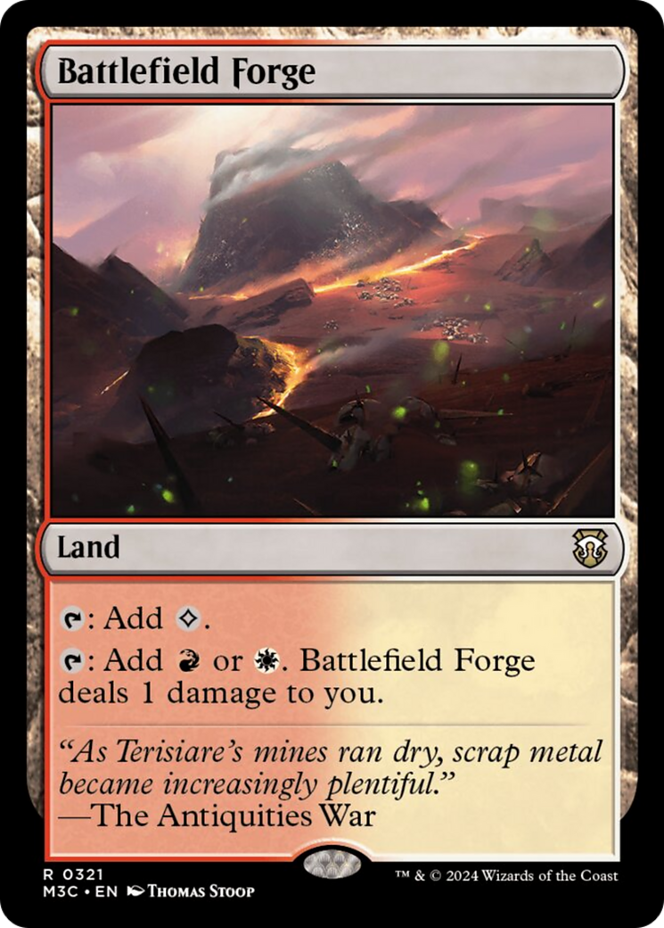 Battlefield Forge (Ripple Foil) [Modern Horizons 3 Commander] | Jack's On Queen