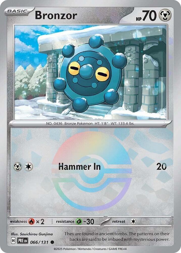 Bronzor (066/131) (Poke Ball Pattern) [Scarlet & Violet: Prismatic Evolutions] | Jack's On Queen