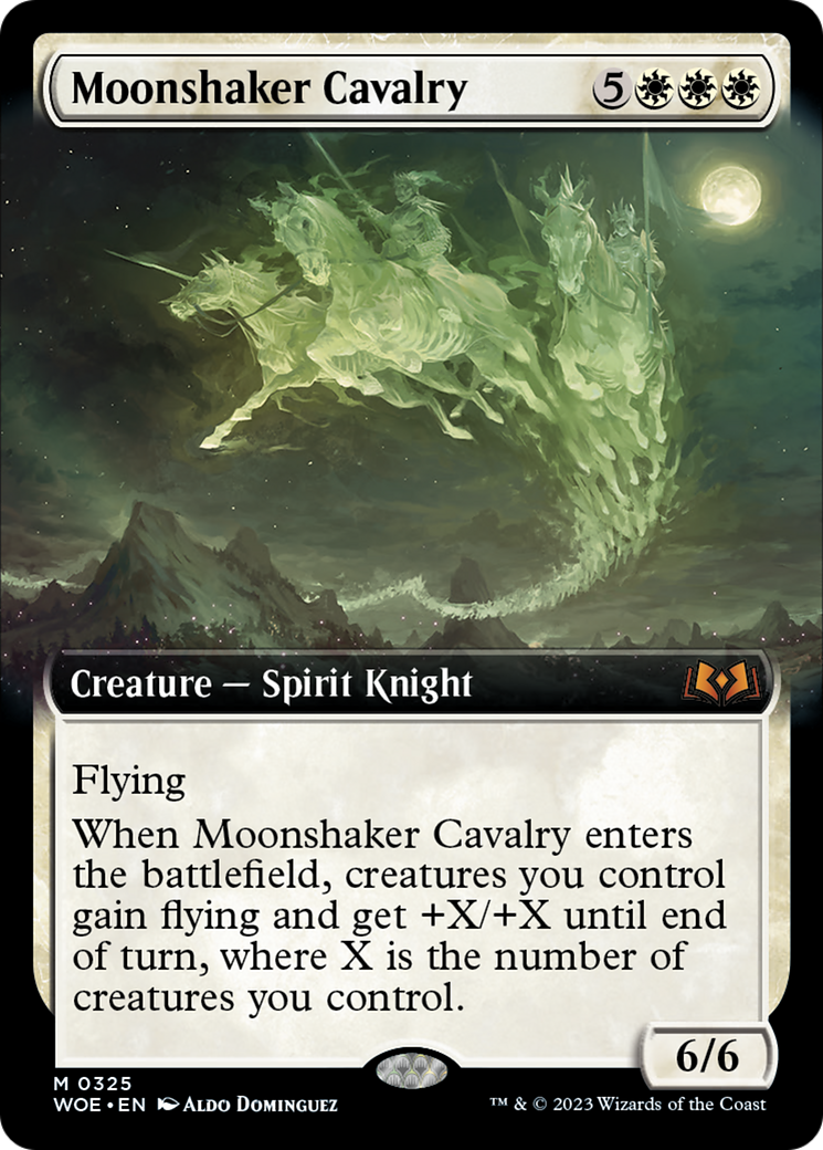 Moonshaker Cavalry (Extended Art) [Wilds of Eldraine] | Jack's On Queen