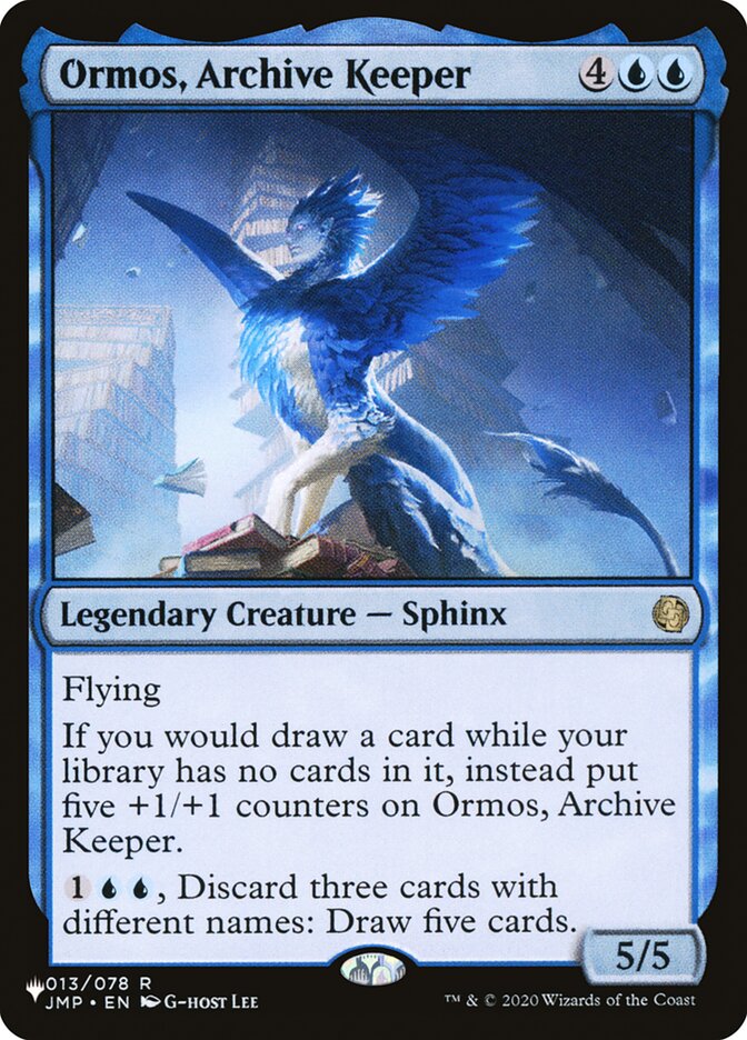 Ormos, Archive Keeper [The List] | Jack's On Queen