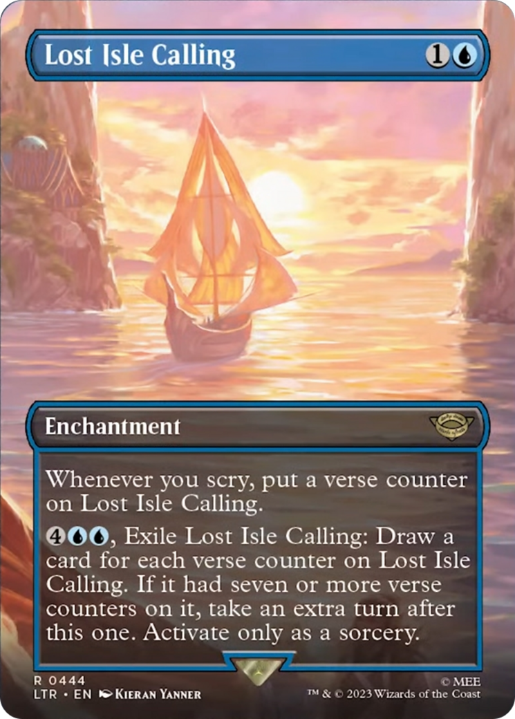 Lost Isle Calling (Borderless Alternate Art) [The Lord of the Rings: Tales of Middle-Earth] | Jack's On Queen