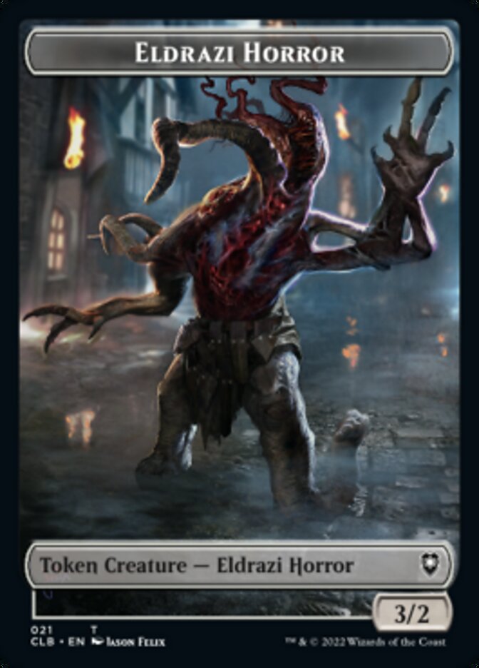 Horror // Eldrazi Horror Double-Sided Token [Commander Legends: Battle for Baldur's Gate Tokens] | Jack's On Queen