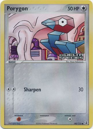 Porygon (80/113) (Stamped) [EX: Delta Species] | Jack's On Queen