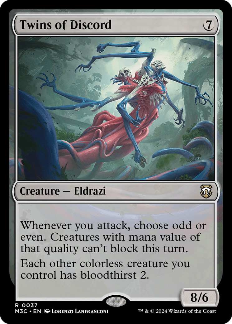 Twins of Discord (Ripple Foil) [Modern Horizons 3 Commander] | Jack's On Queen