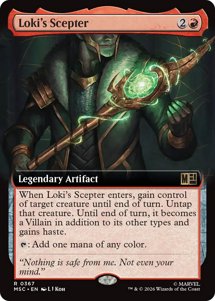 Loki's Scepter (Extended Art) [Marvel Super Heroes Commander] | Jack's On Queen