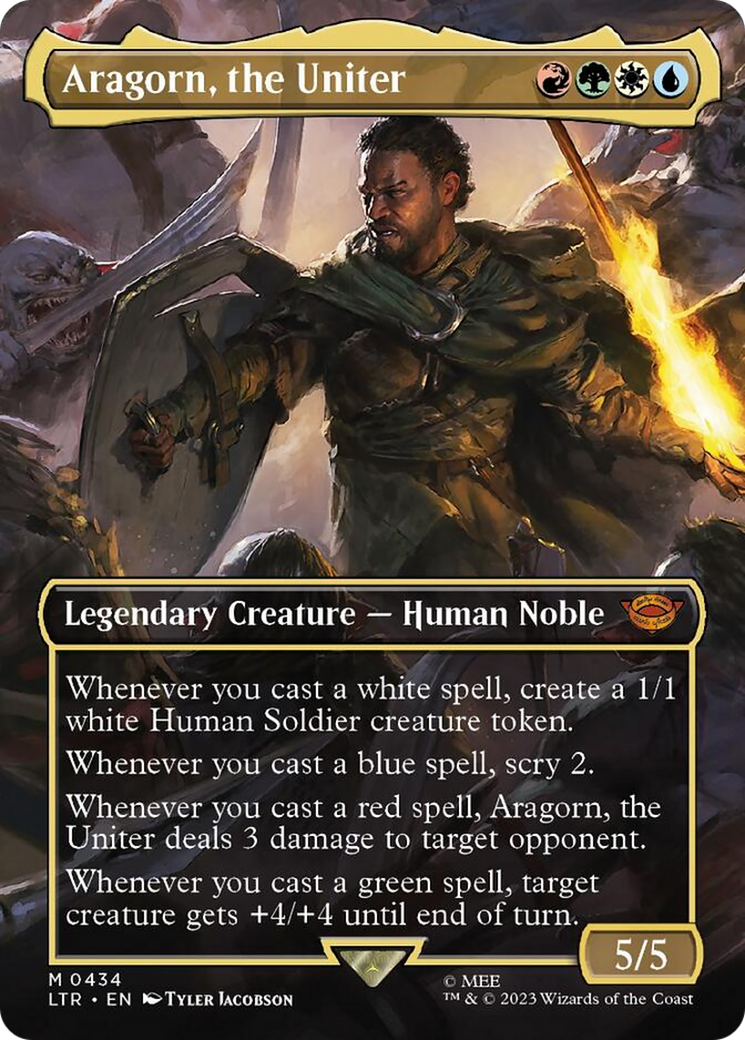 Aragorn, the Uniter (Borderless Alternate Art) [The Lord of the Rings: Tales of Middle-Earth] | Jack's On Queen