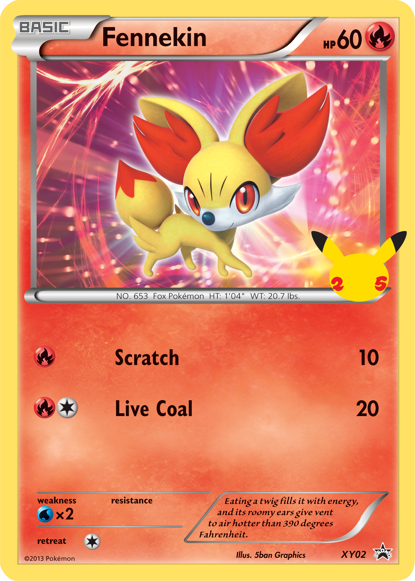 Fennekin (XY02) (Jumbo Card) [First Partner Pack] | Jack's On Queen