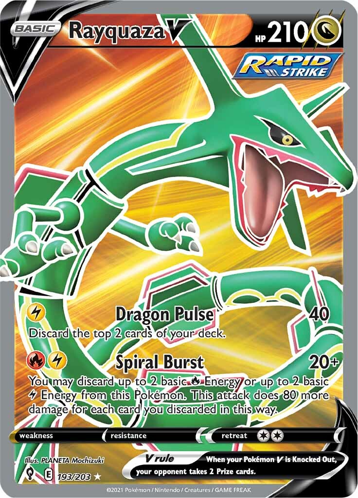 Rayquaza V (193/203) [Sword & Shield: Evolving Skies] | Jack's On Queen