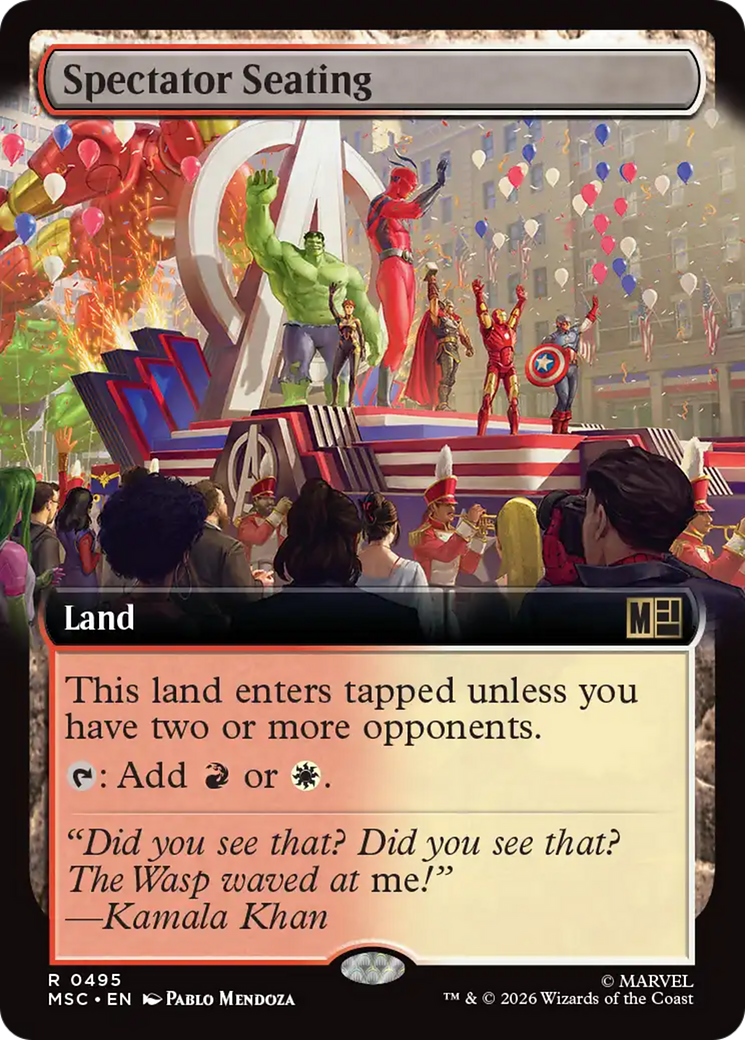 Spectator Seating (Extended Art) [Marvel Super Heroes Commander] | Jack's On Queen
