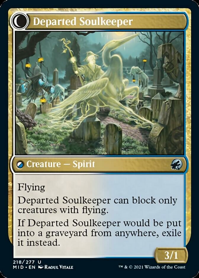 Devoted Grafkeeper // Departed Soulkeeper [Innistrad: Midnight Hunt] | Jack's On Queen
