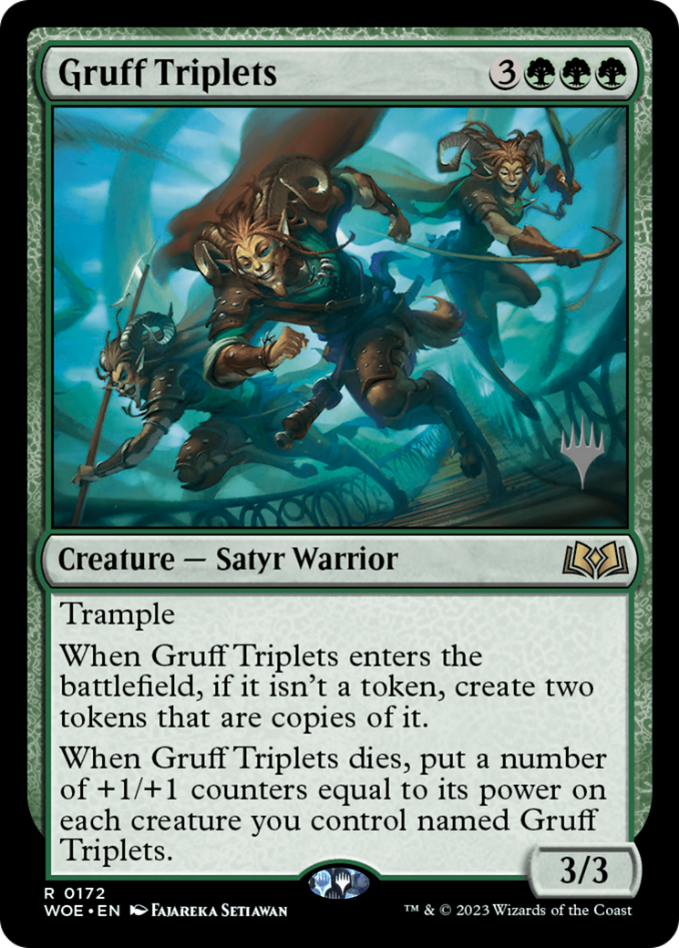 Gruff Triplets (Promo Pack) [Wilds of Eldraine Promos] | Jack's On Queen