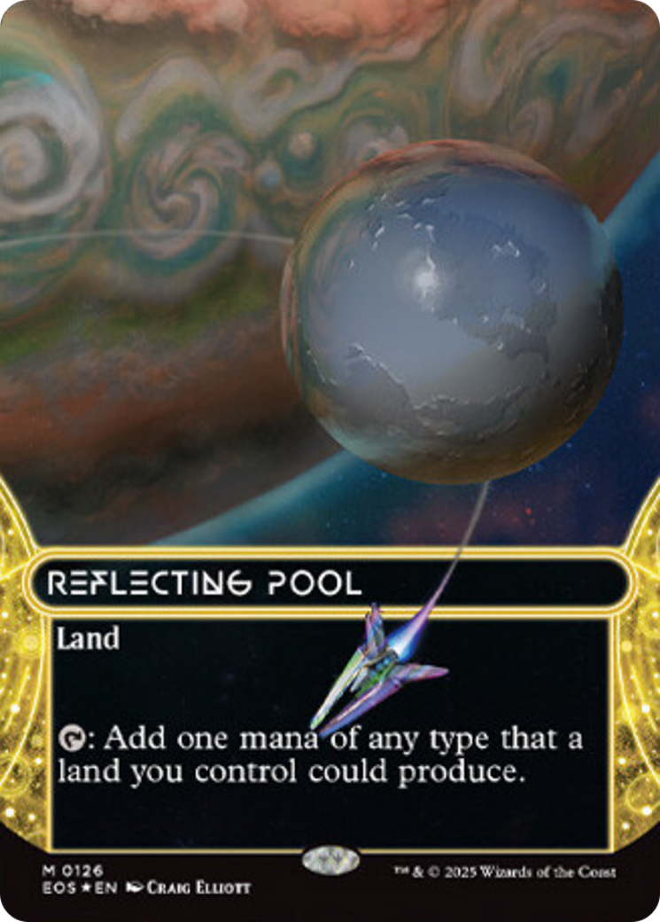 Reflecting Pool (0126) (Borderless) (Galaxy Foil) [Edge of Eternities: Stellar Sights] | Jack's On Queen