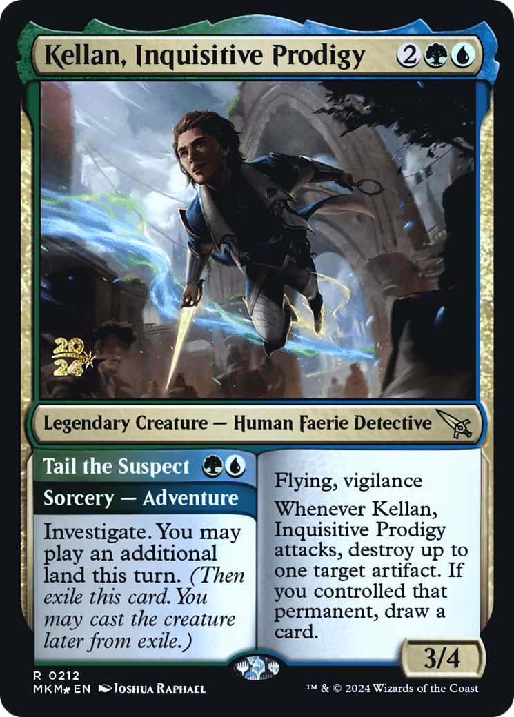 Kellan, Inquisitive Prodigy [Murders at Karlov Manor Prerelease Promos] | Jack's On Queen