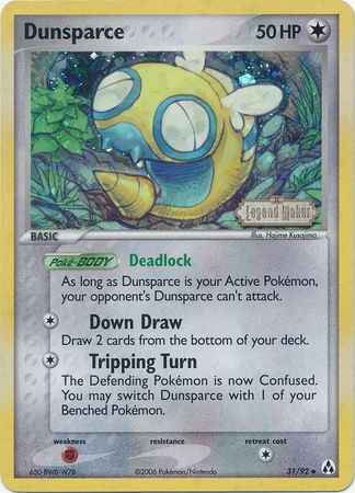 Dunsparce (31/92) (Stamped) [EX: Legend Maker] | Jack's On Queen