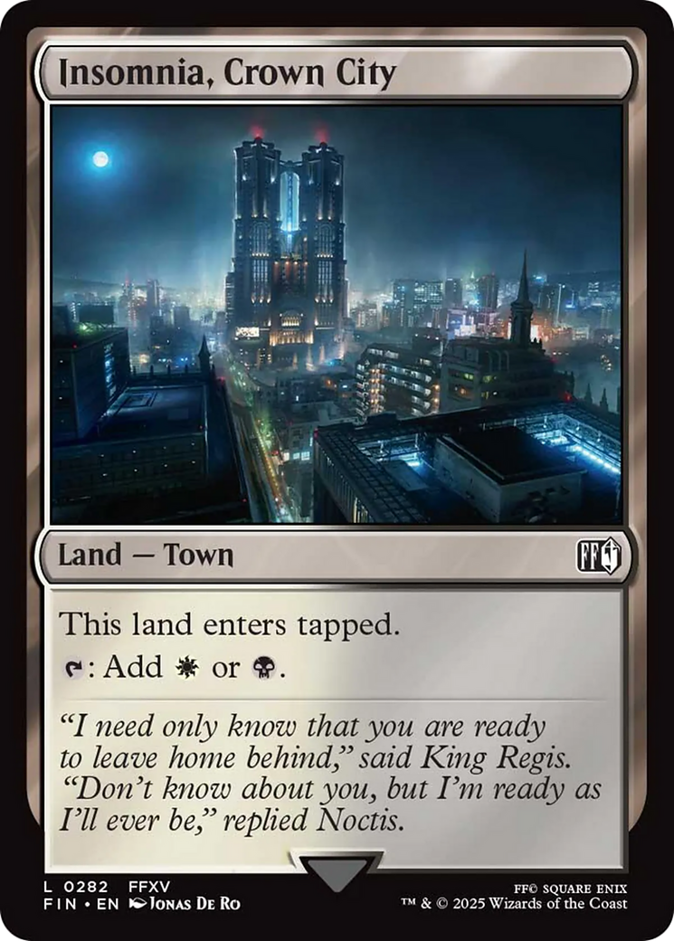 Insomnia, Crown City [FINAL FANTASY] | Jack's On Queen