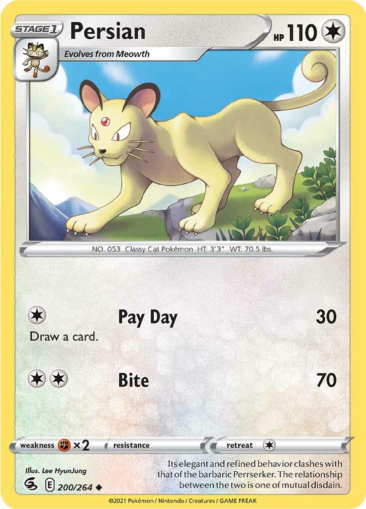 Persian (200/264) [Sword & Shield: Fusion Strike] | Jack's On Queen