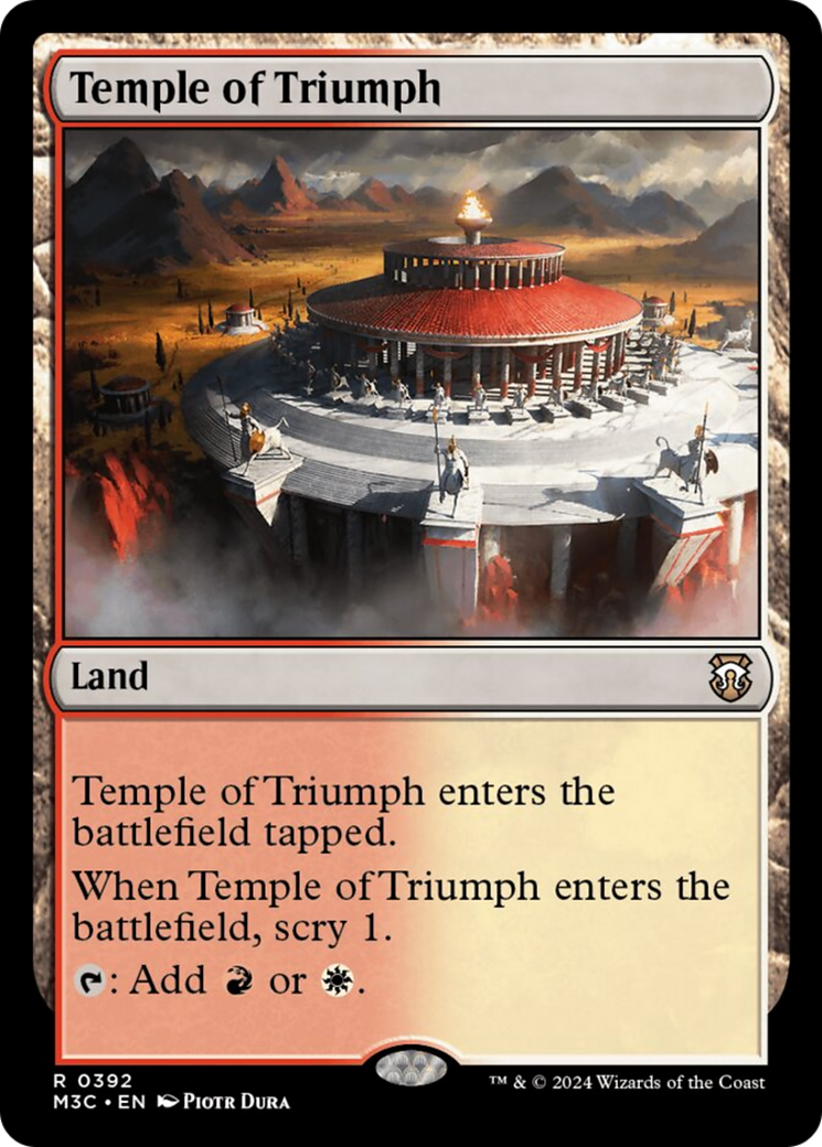 Temple of Triumph (Ripple Foil) [Modern Horizons 3 Commander] | Jack's On Queen