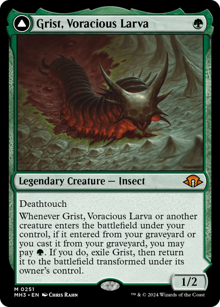 Grist, Voracious Larva // Grist, the Plague Swarm [Modern Horizons 3] | Jack's On Queen