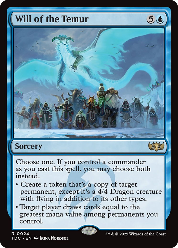 Will of the Temur [Tarkir: Dragonstorm Commander] | Jack's On Queen