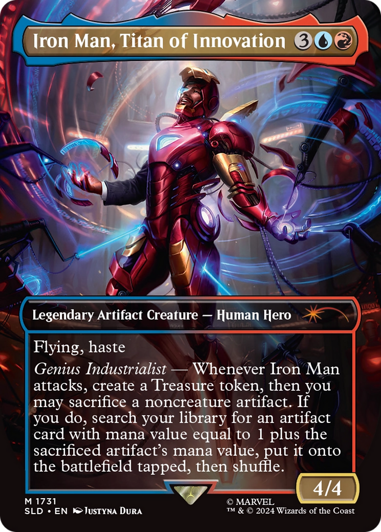 Iron Man, Titan of Innovation (Rainbow Foil) [Secret Lair Drop Series] | Jack's On Queen