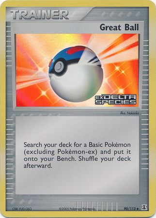 Great Ball (90/113) (Stamped) [EX: Delta Species] | Jack's On Queen