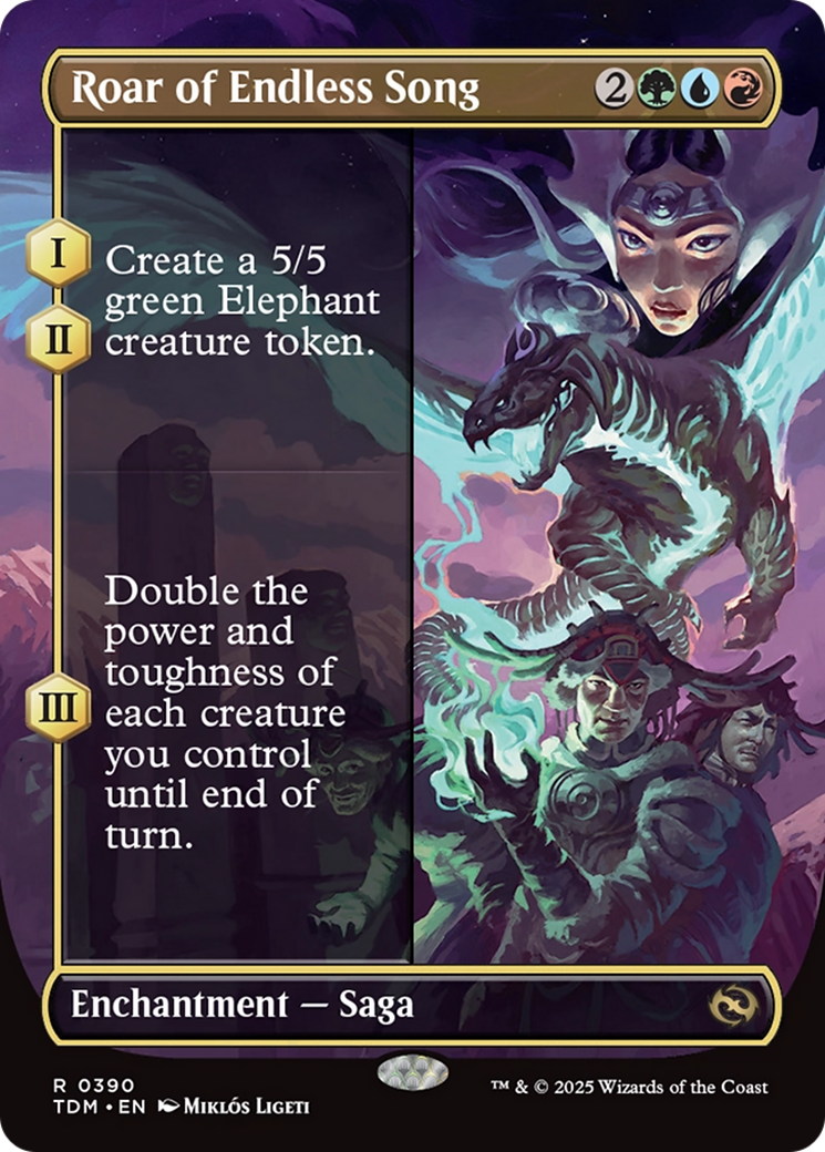 Roar of Endless Song (Borderless) [Tarkir: Dragonstorm] | Jack's On Queen