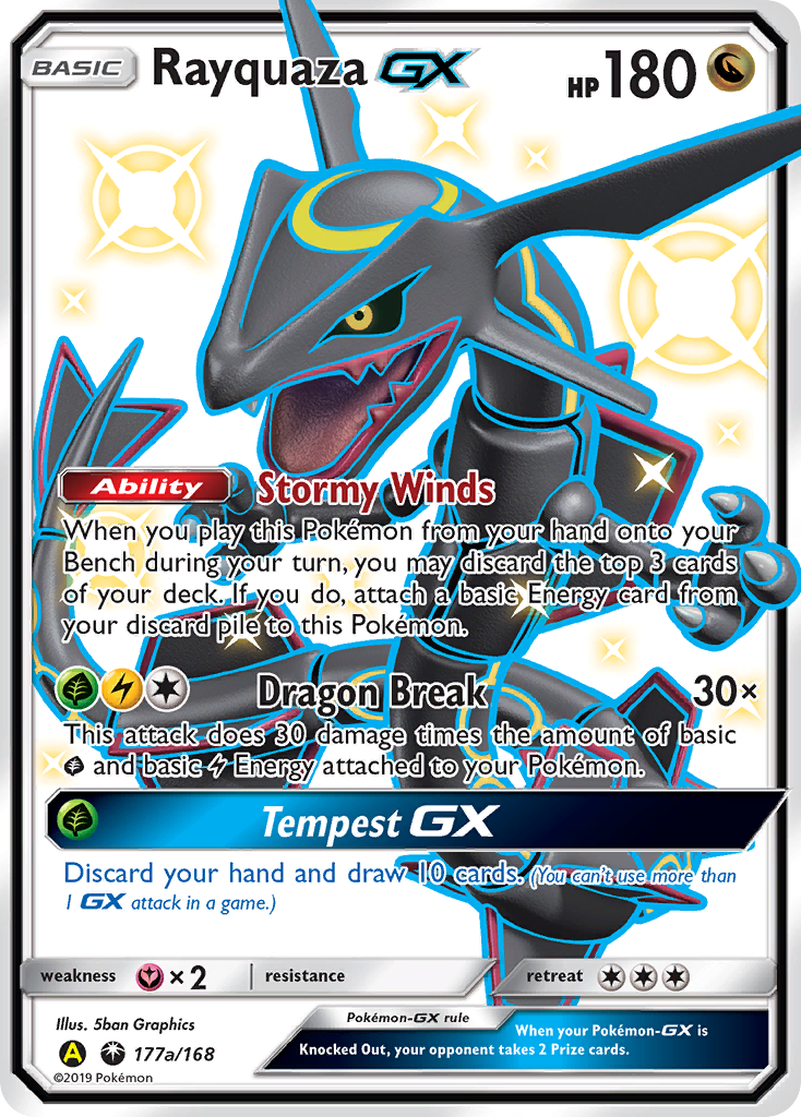 Rayquaza GX (177a/168) [Alternate Art Promos] | Jack's On Queen